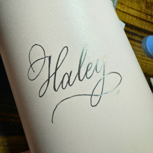 Engraved yeti for haley