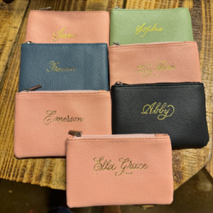gold foiled coin purses