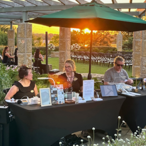 A beautiful tabling at sunset