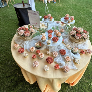 Table full of cupcakes