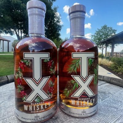 Bottle Painted TX Whiskey bottles | Jill Chapman | Texas Event Artist