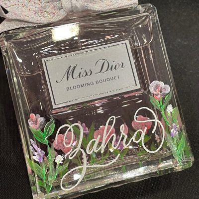 Dior Fragrance | Chapman Calligraphy | Dallas Calligrapher and Bottle Painter