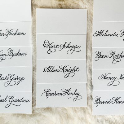 Place Cards | Dallas Calligrapher